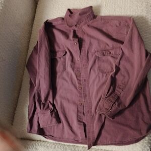 Men's Purple Button-Up Shirt